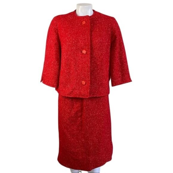 Handmade Dresses & Skirts - Vintage Handmade Wool 2 Piece Suit Skirt Set Size S/M